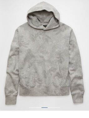 American Eagle Outfitters Gray camo Pattern Hooded Sweatshirt